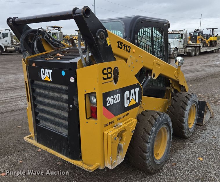image for item EE8708 2016 Caterpillar 262D skid steer loader