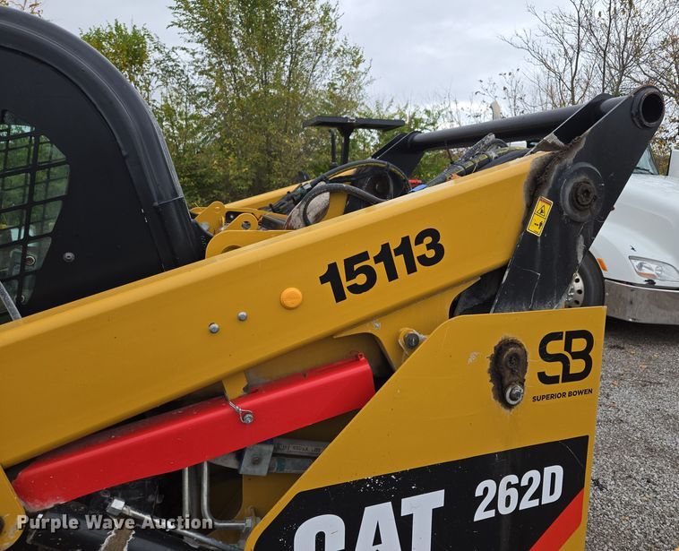 image for item EE8708 2016 Caterpillar 262D skid steer loader