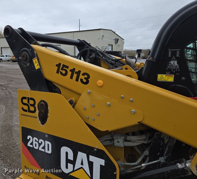 image for item EE8708 2016 Caterpillar 262D skid steer loader