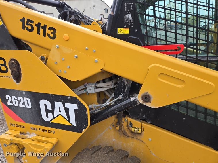 image for item EE8708 2016 Caterpillar 262D skid steer loader