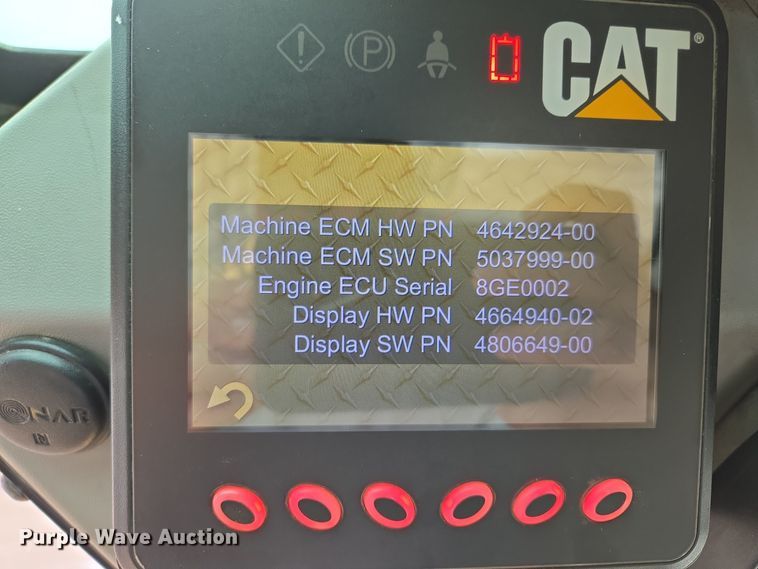 image for item EE8708 2016 Caterpillar 262D skid steer loader