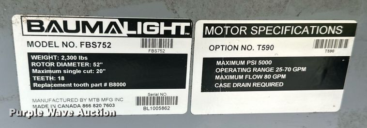 image for item EH7212 Bauma Light FBS752 skid steer feller buncher 