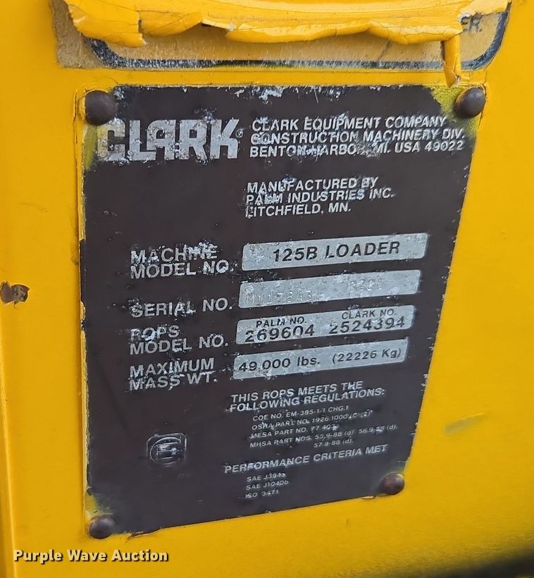 image for item EI4066 1981 Michigan 125C GM wheel loader