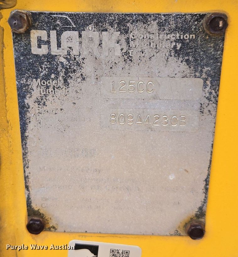 image for item EI4067 1987 Michigan  125CC wheel loader