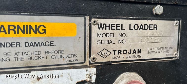 image for item EI4069 1987 Trojan 1900Z wheel loader