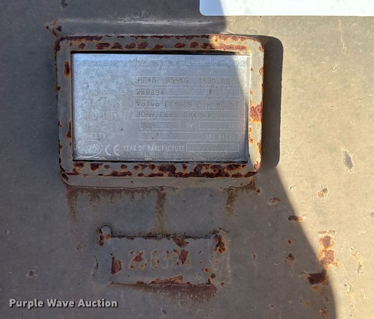 image for item EJ3146 Geith EC160B excavator bucket