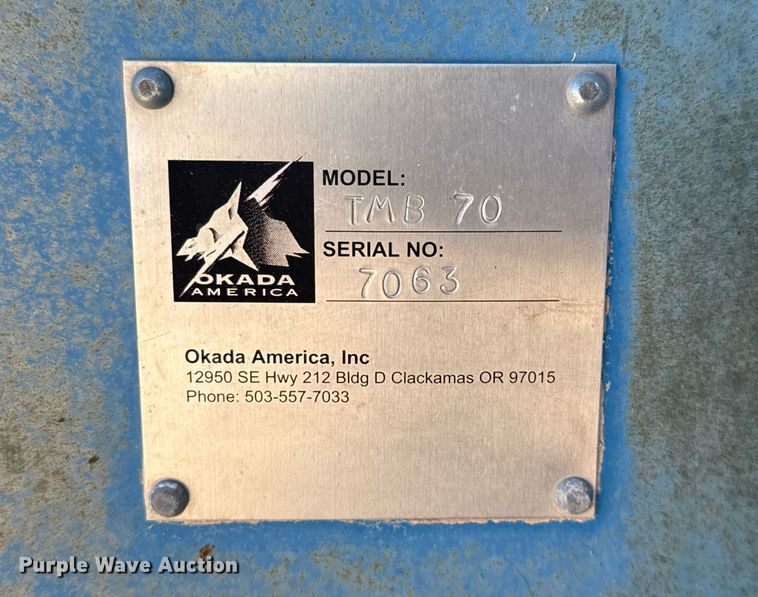 image for item EJ3149 Okada TMB 70 excavator screening bucket