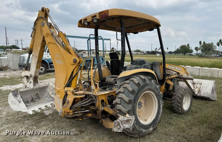image for item EJ3174 2003 John Deere 110 backhoe