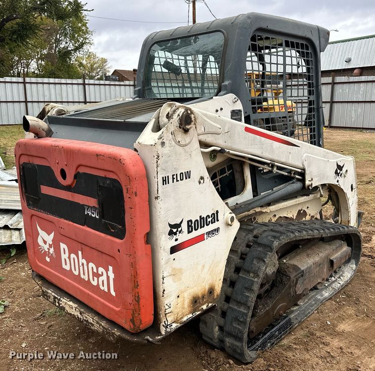 image for item EJ5048 2015 Bobcat T450 tracked skid steer loader