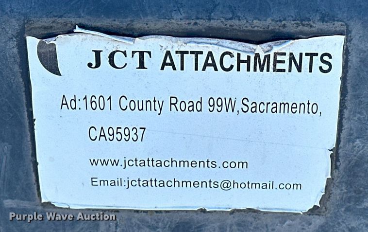 image for item EJ5058 JCT Attachments  skid steer dozer blade