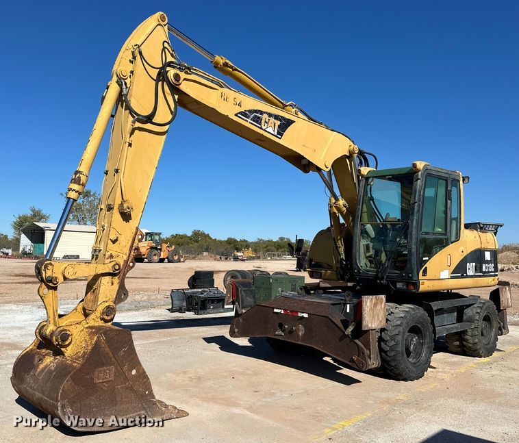 image for item EJ5059 2005 Caterpillar  M313C wheeled excavator