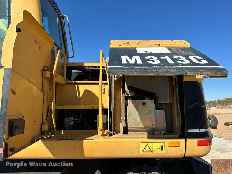 image for item EJ5059 2005 Caterpillar  M313C wheeled excavator