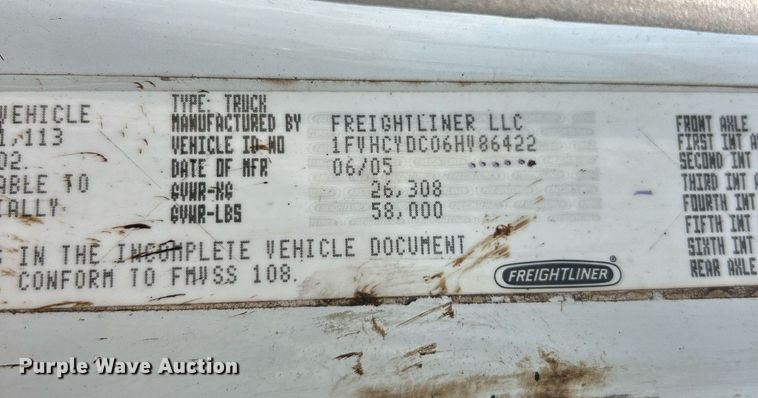 image for item EK3626 2006 Freightliner Business Class M2 oil distributor truck