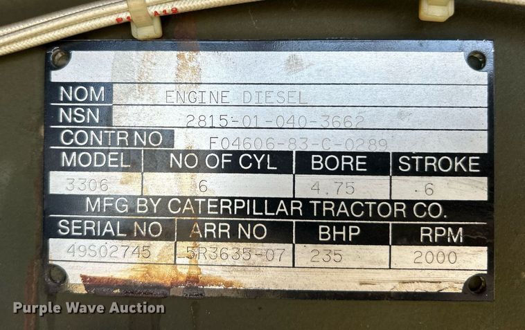 image for item EK3640 Libby MEP007B generator