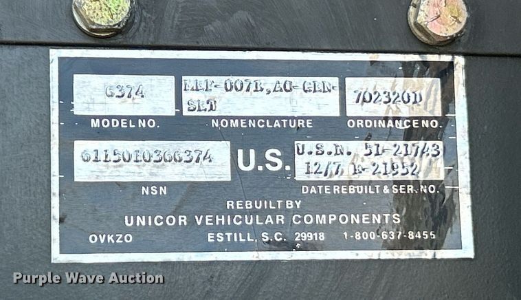 image for item EK3642 Libby MEP007B generator