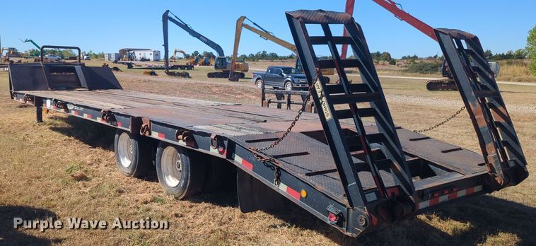 image for item EQ2339 2014 HaulAss LB35-T drop deck equipment trailer