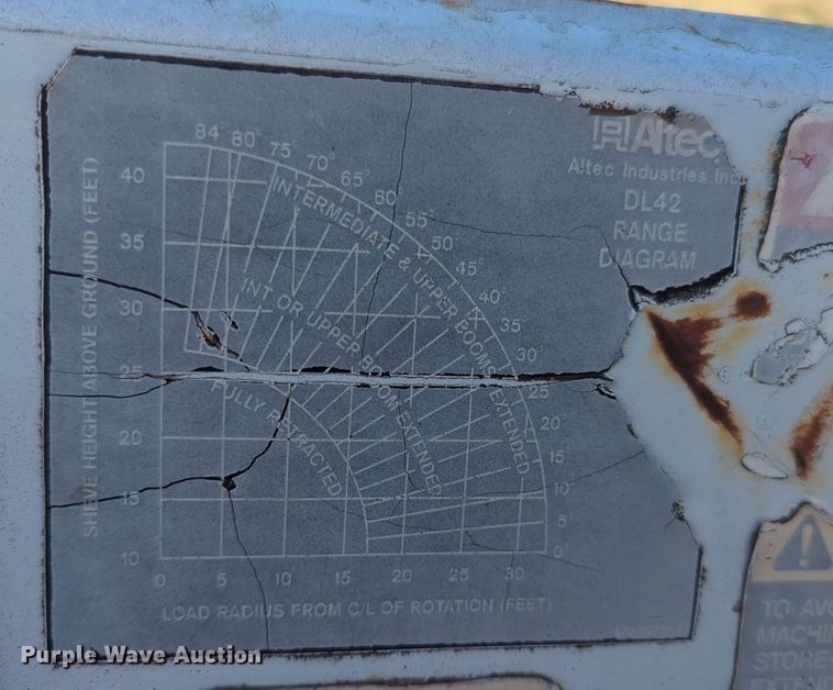 image for item EQ2397 Altec DL42 BR digger derrick bed