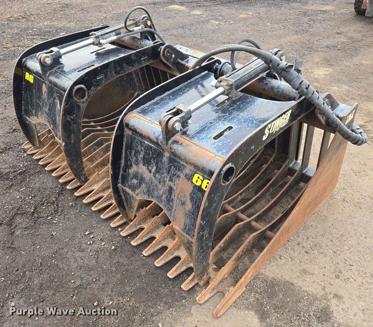 image for item ER5002 Stinger RG66 skid steer grapple bucket