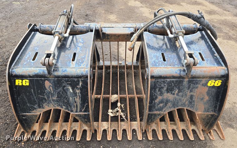 image for item ER5002 Stinger RG66 skid steer grapple bucket