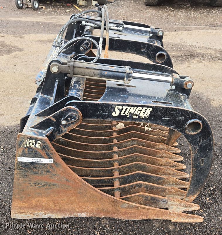 image for item ER5002 Stinger RG66 skid steer grapple bucket