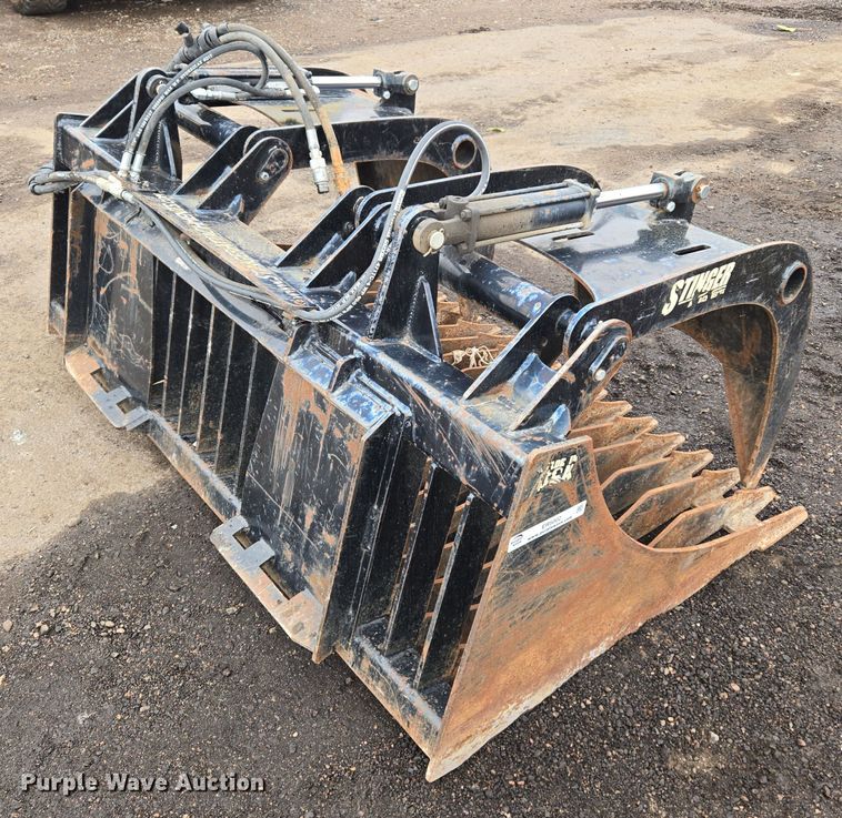 image for item ER5002 Stinger RG66 skid steer grapple bucket