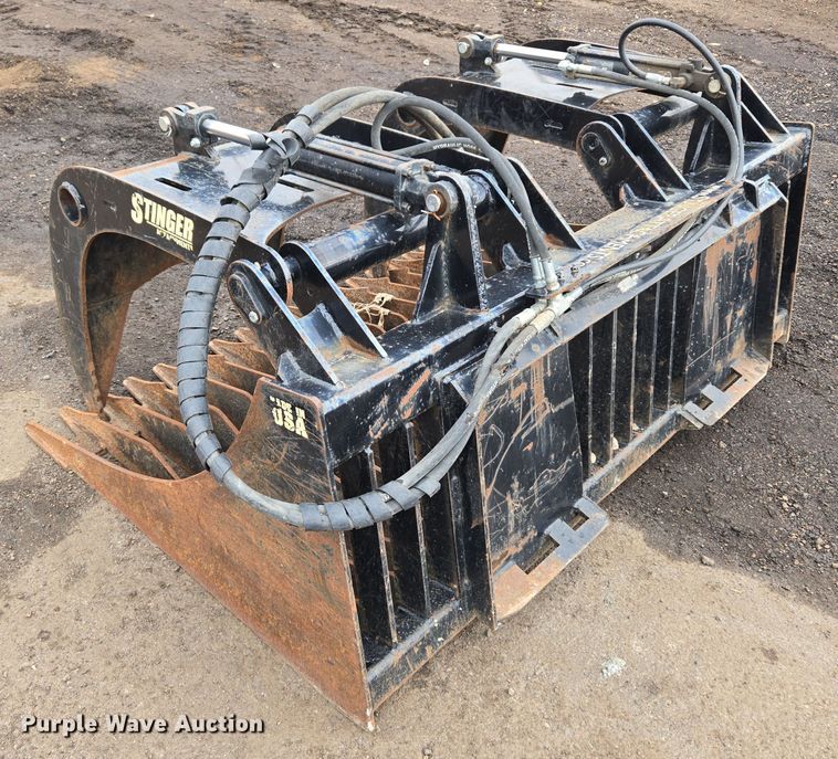 image for item ER5002 Stinger RG66 skid steer grapple bucket