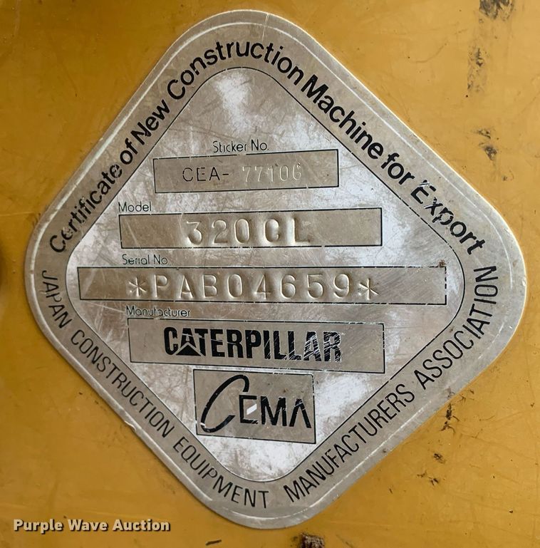 image for item JT9672 2005 Caterpillar  320C L excavator