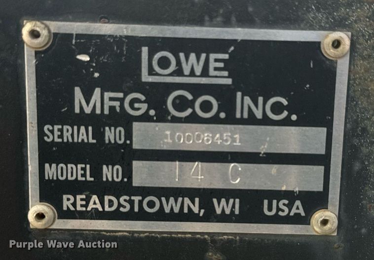 image for item MS9866 Lowe 14C skid steer trencher