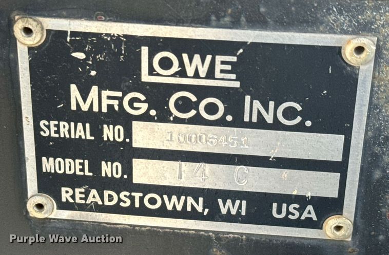 image for item MS9866 Lowe 14C skid steer trencher