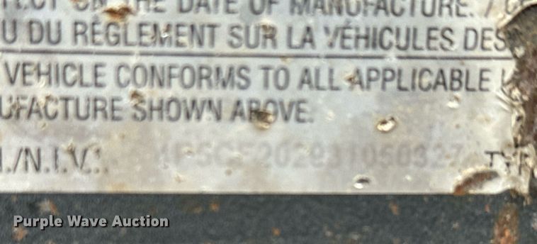 image for item MS9940 2003 PJ CF202 curb equipment trailer