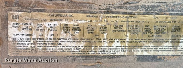 image for item MS9950 2001 Sterling LT7500 dump truck