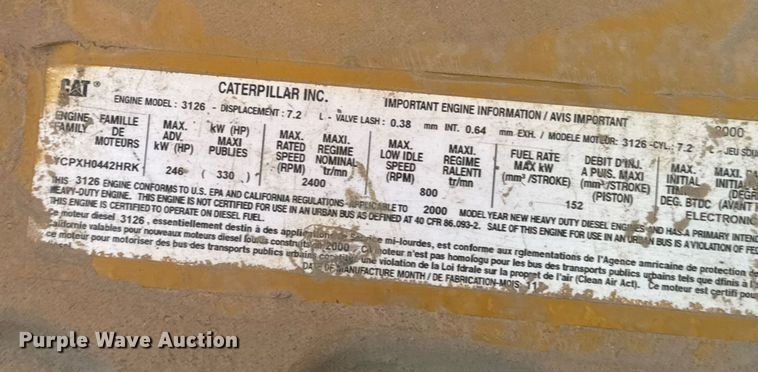 image for item MS9951 2001 Sterling LT7500 dump truck