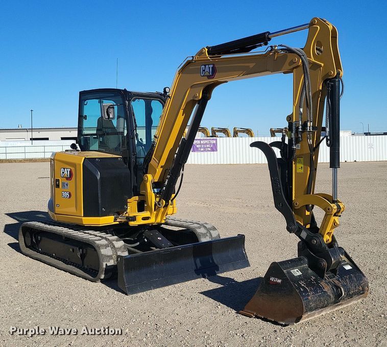image for item YA0015 2023 Caterpillar 305CR mini excavator