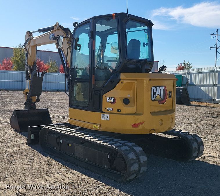image for item YA0015 2023 Caterpillar 305CR mini excavator