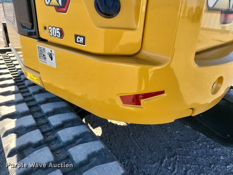 image for item YA0015 2023 Caterpillar 305CR mini excavator