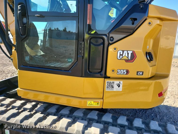 image for item YA0015 2023 Caterpillar 305CR mini excavator