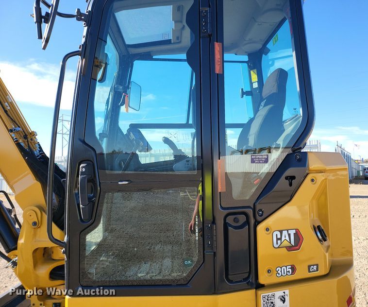 image for item YA0015 2023 Caterpillar 305CR mini excavator
