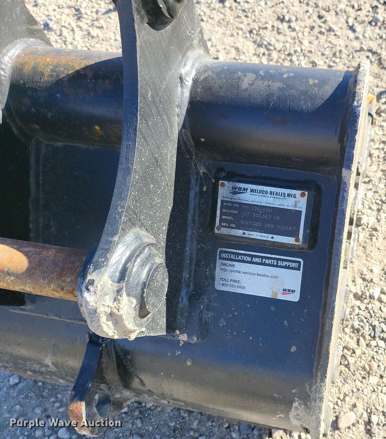 image for item YA0015 2023 Caterpillar 305CR mini excavator