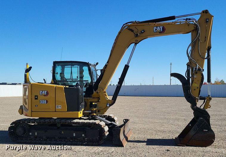 image for item YA0051 2023 Caterpillar 308CR mini excavator