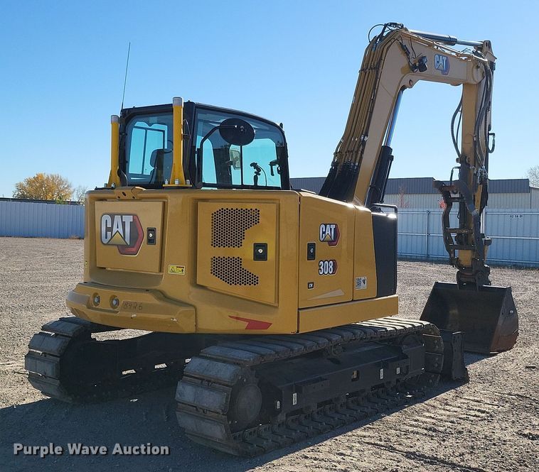 image for item YA0051 2023 Caterpillar 308CR mini excavator