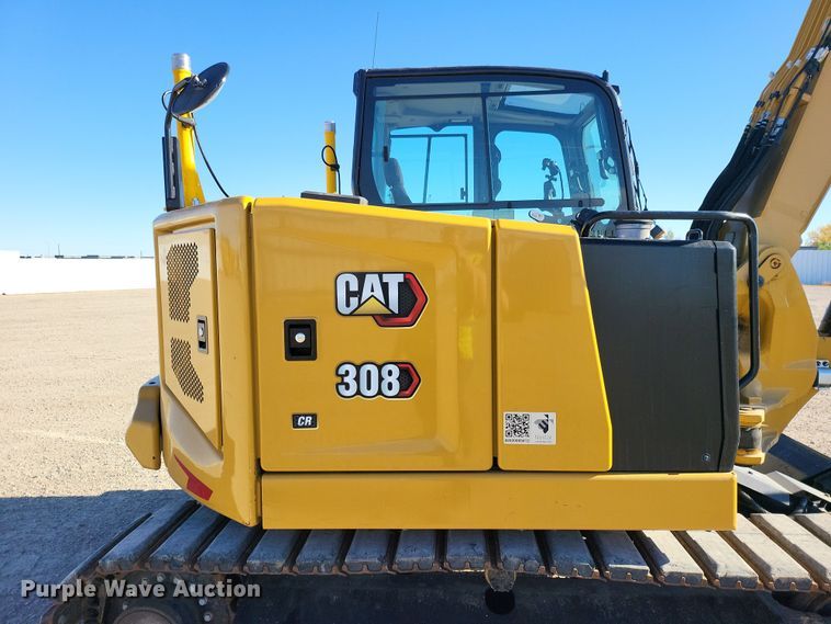 image for item YA0051 2023 Caterpillar 308CR mini excavator