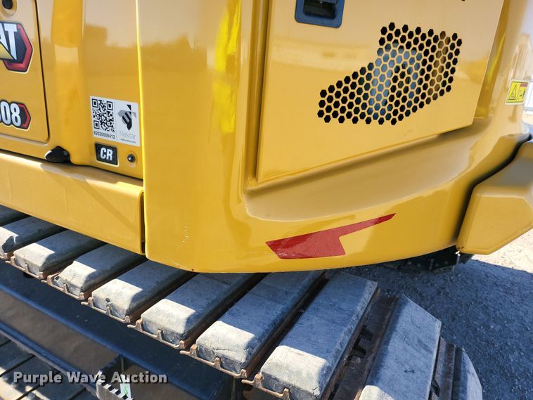 image for item YA0051 2023 Caterpillar 308CR mini excavator