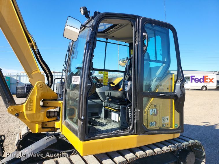 image for item YA0051 2023 Caterpillar 308CR mini excavator