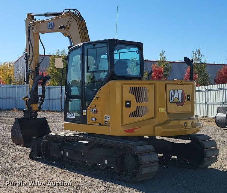 image for item YA0054 2023 Caterpillar 308CR mini excavator
