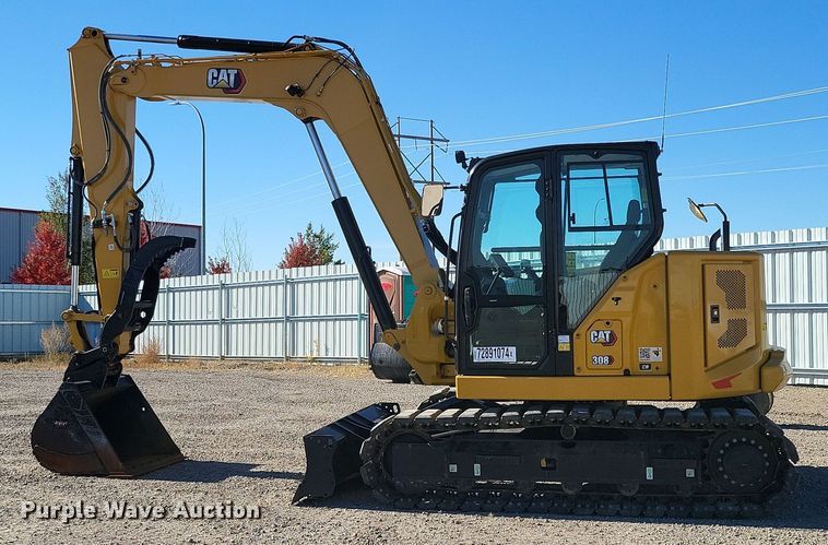 image for item YA0054 2023 Caterpillar 308CR mini excavator