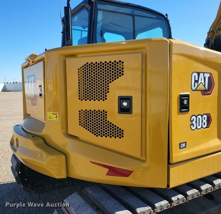 image for item YA0054 2023 Caterpillar 308CR mini excavator