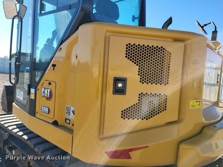 image for item YA0054 2023 Caterpillar 308CR mini excavator