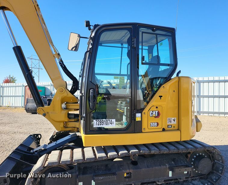 image for item YA0054 2023 Caterpillar 308CR mini excavator