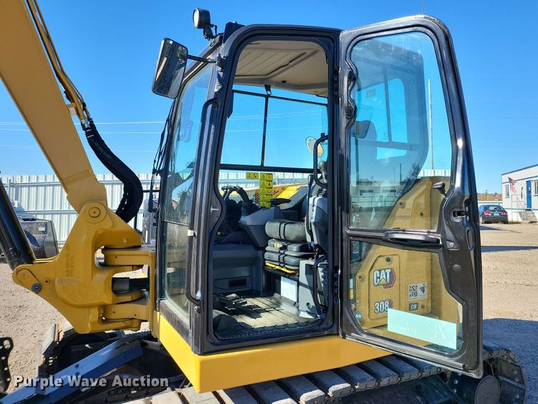 image for item YA0054 2023 Caterpillar 308CR mini excavator