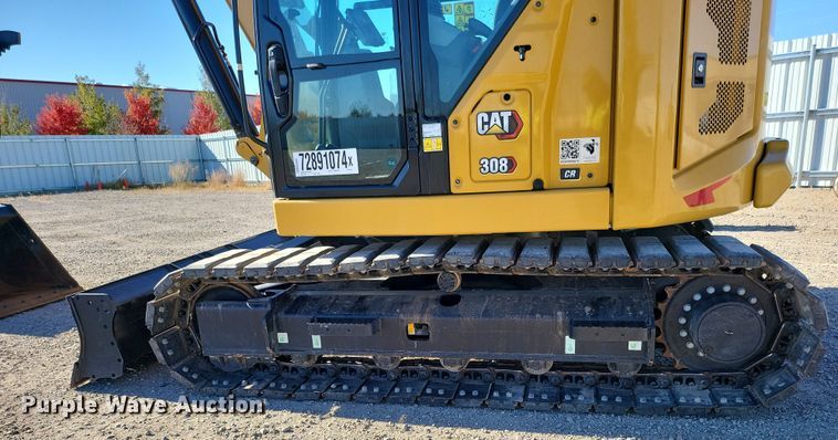 image for item YA0054 2023 Caterpillar 308CR mini excavator